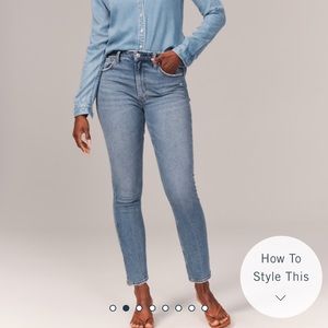 Abercrombie Curve Love Skinny High Rise Jeans